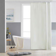 Duschvorhang Antischimmel waschbar Polyester Stoff 85x180 Beige mit 6
