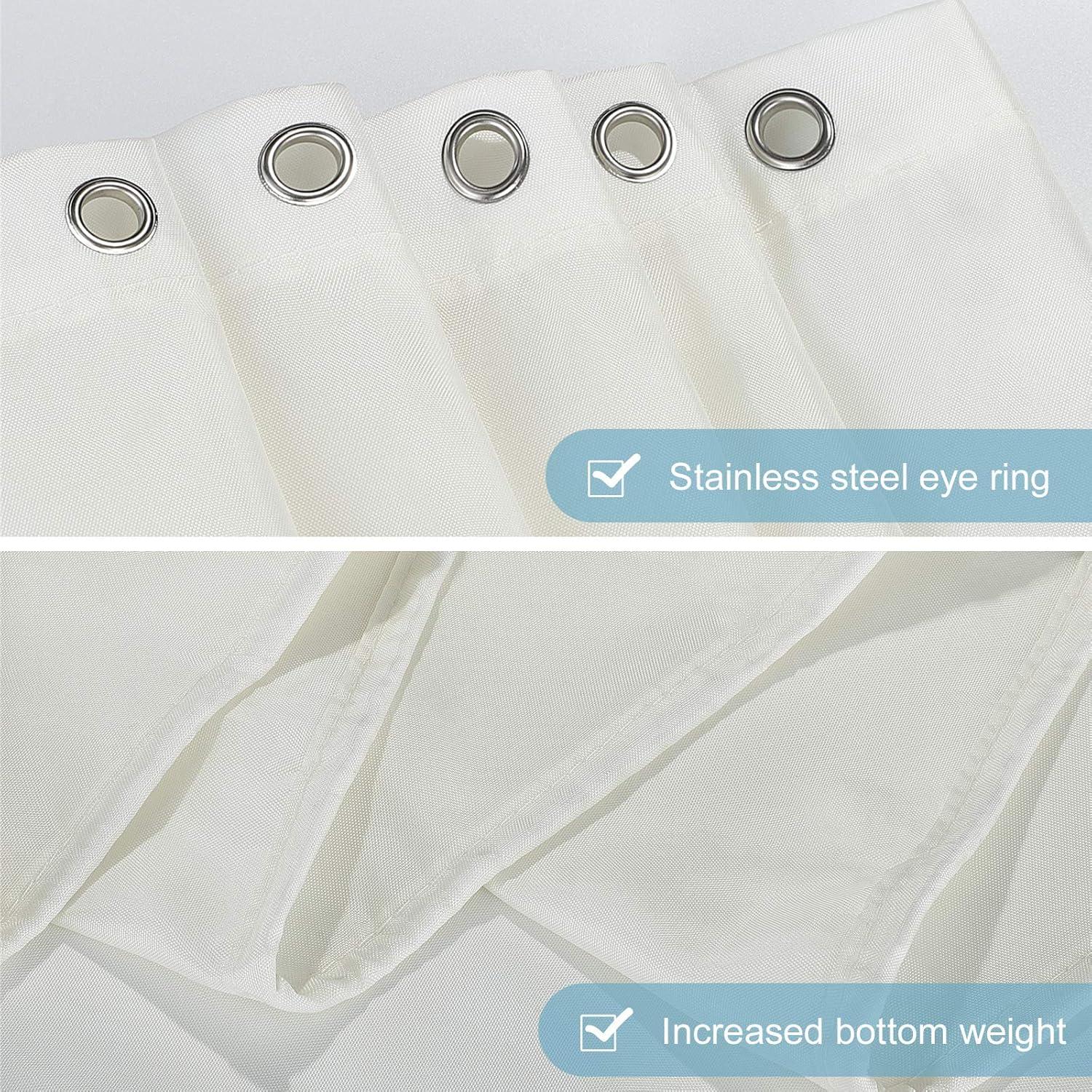 Duschvorhang 150x180cm Antischimmel Wasserabweisend Polyester Beige
