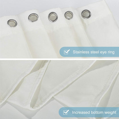 Duschvorhang 150x180cm Antischimmel Wasserabweisend Polyester Beige