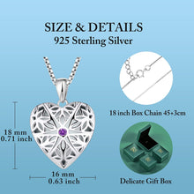Foto Medaillon Kette Silber Herz Anhänger Halskette Damen Vintage Geschenk