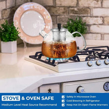 ecooe 2000ml Teekanne Glas Borosilikat Teebereiter