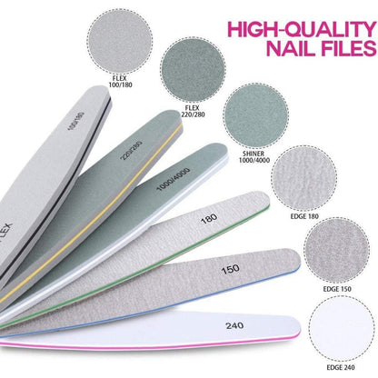 Professionelles Nagelfeile Set Nagelhautschieber Edelstahl