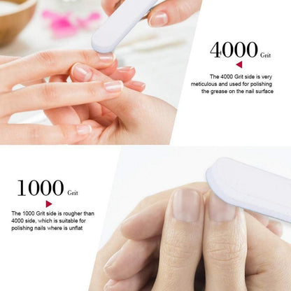 Professionelles Nagelfeile Set Nagelhautschieber Edelstahl