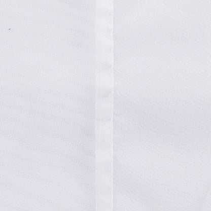 Deconovo Transparente Voile Gardinen 175x140 Weiß 2er Set