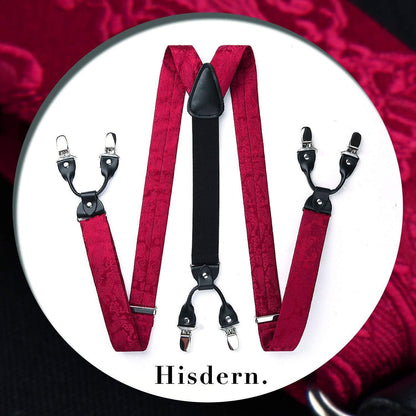 Hosenträger Herren 3,5 cm Stark Clips Y-Form Elastisch 130