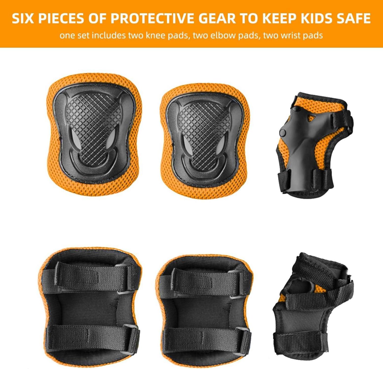 KORIMEFA Kinder Fahrradhelm Verstellbar CE-zertifiziert Orange 3-13 Jahre