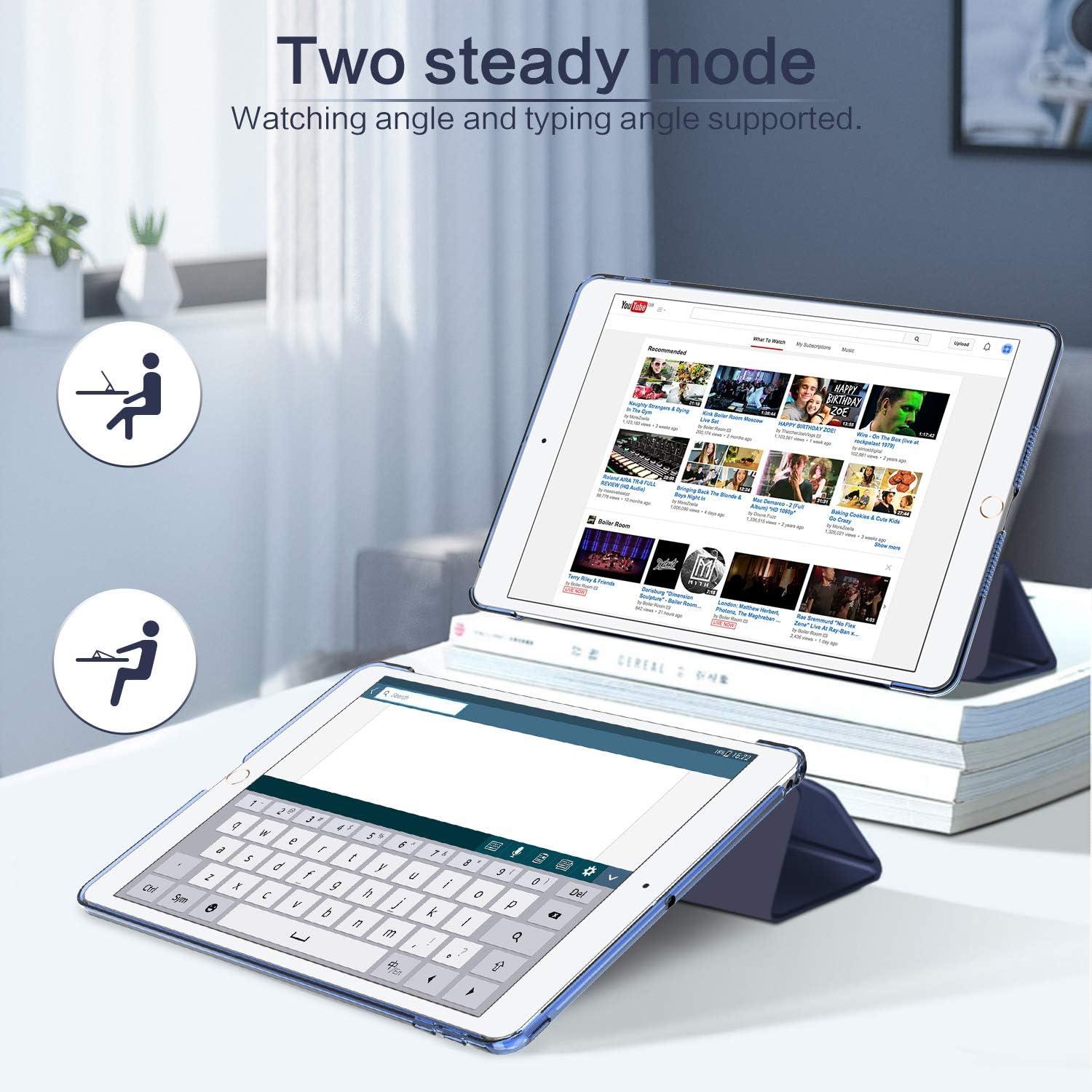 EasyAcc iPad 9.7 Hülle Ultra Dünn Dunkelblau magnetisch mit Standfunktion