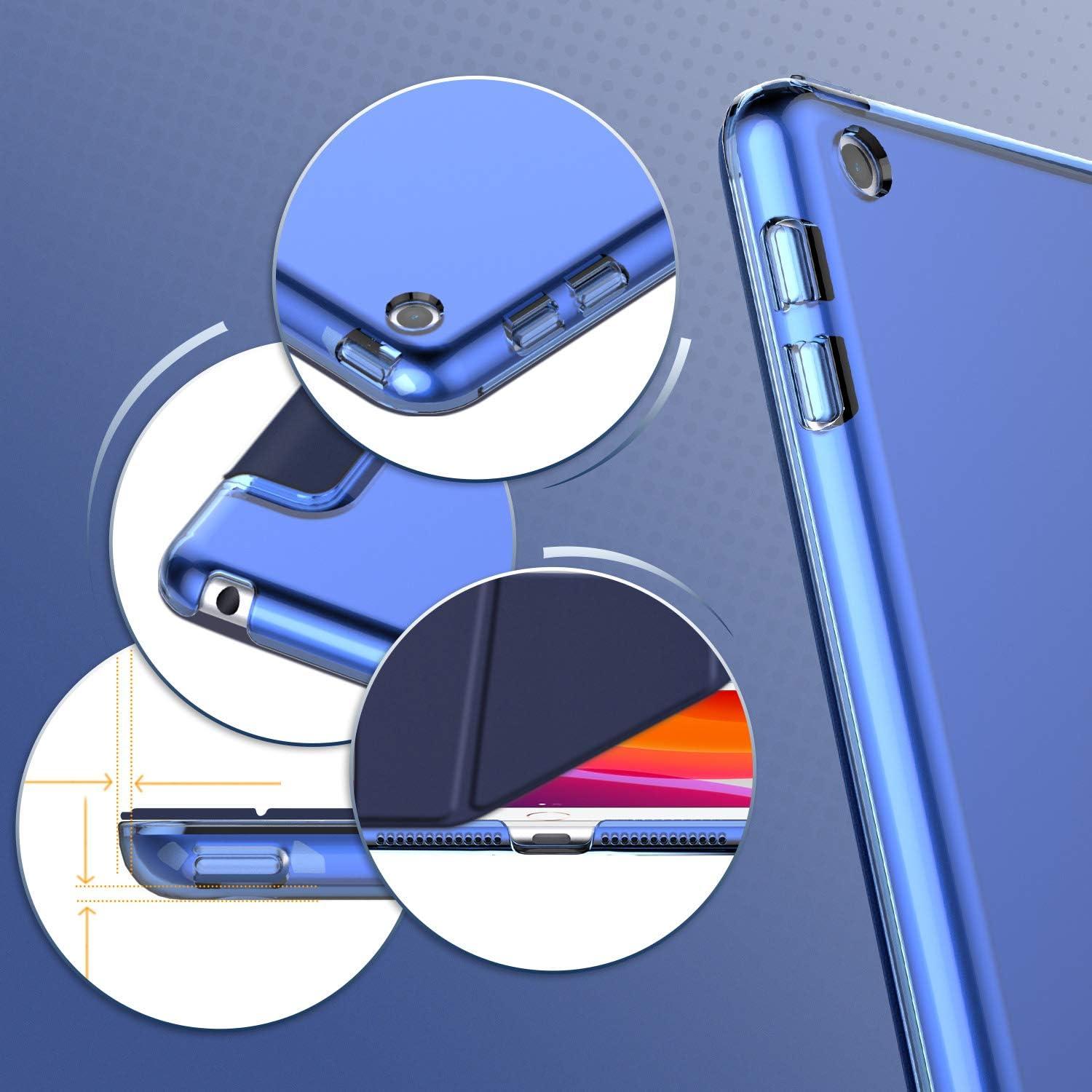 EasyAcc iPad 9.7 Hülle Ultra Dünn Transluzent Matt Dunkelblau