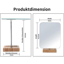 Flexibler Schwanenhals-Schminkspiegel aus Bambus
