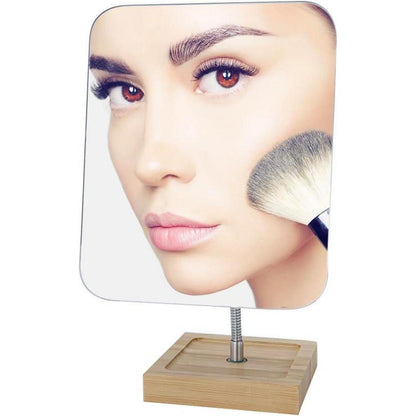 Flexibler Schwanenhals-Schminkspiegel aus Bambus