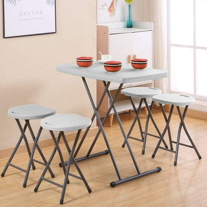 Höhenverstellbarer Klapptisch für Camping, Picknick, Party 76x50cm