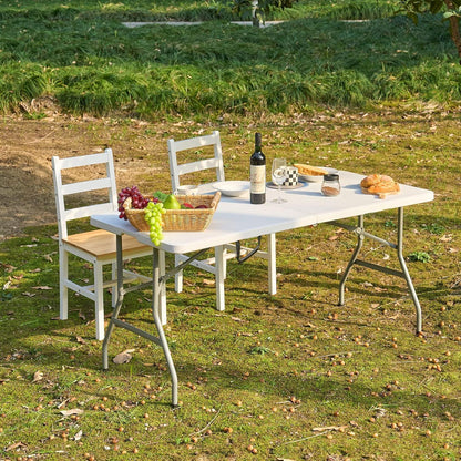 Klapptisch Campingtisch Aluminium faltbar 152x70cm Outdoor Gartenfest