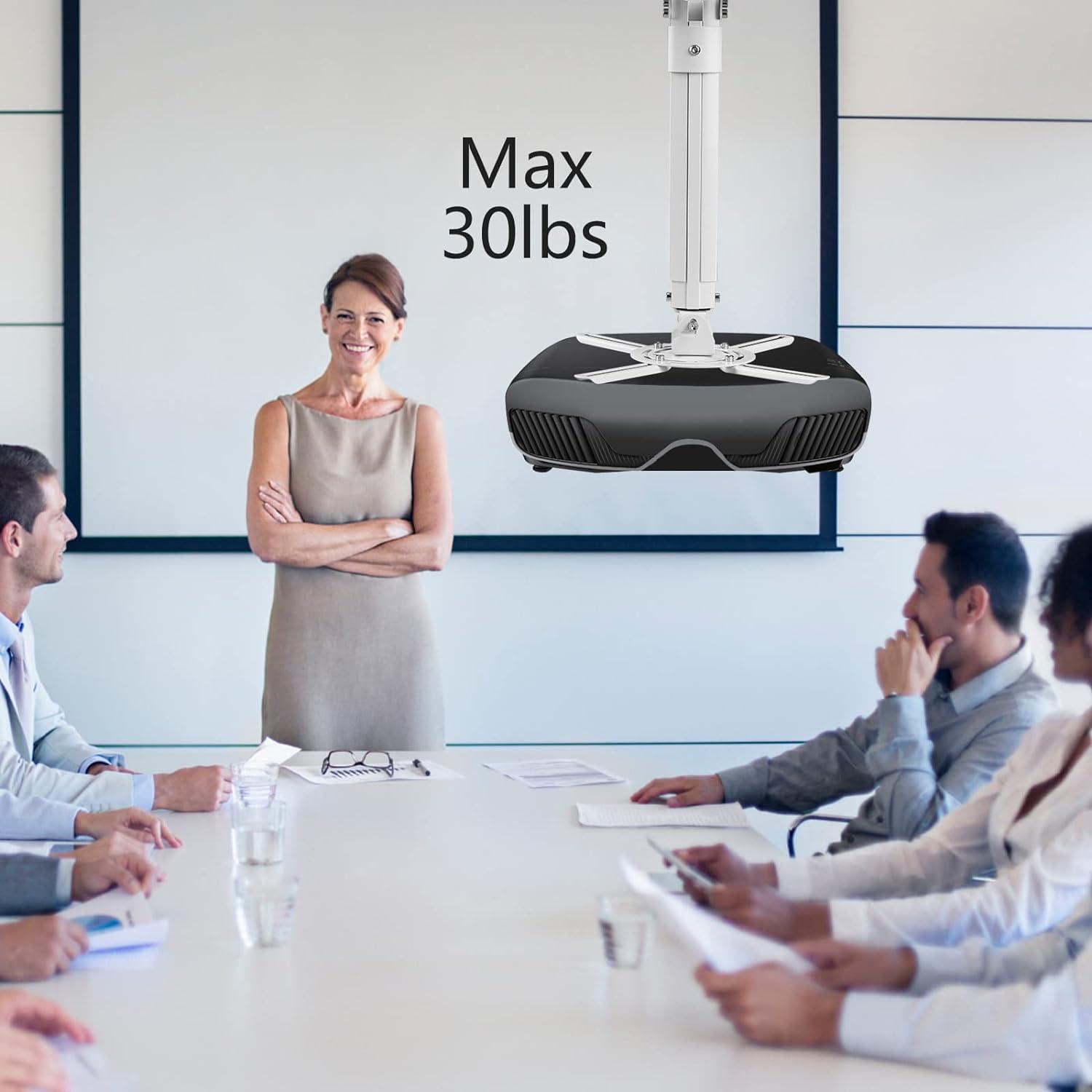 Projektor Deckenhalterung 360° drehbar 90° schwenkbar 90° neigbar bis