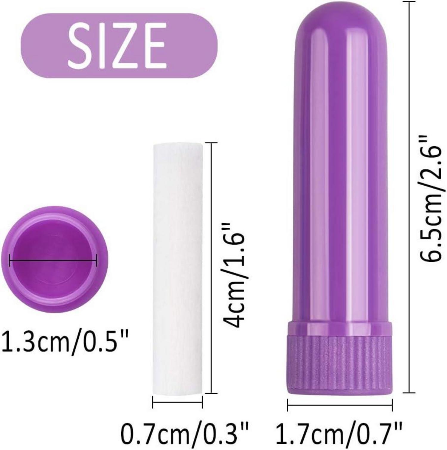 30 Stk Ätherisches Öl Röhren Aromatherapie Naseninhalator Docht Nachfüllbar