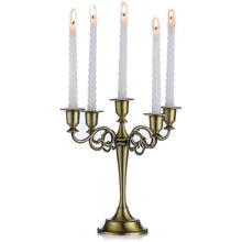 Aluminium Kerzenständer Bronze 5-armig Hochzeit Esstisch
