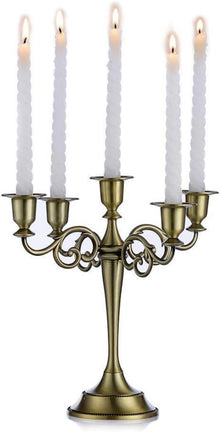 Kerzenständer Aluminium Esstisch Deko Abendessen Kerzenlicht 5-Armig