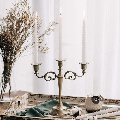 Aluminium Kerzenständer für Esstisch und Haus Deko, Bronze