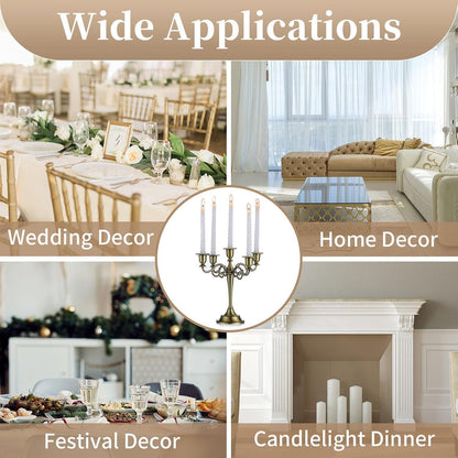 Aluminium Kerzenständer für Esstisch und Haus Deko, Bronze