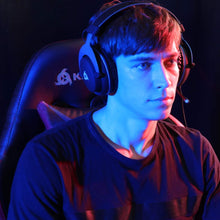 KLIM Gaming Chair 2024 Rücken- & Kopfstütze PU-Leder Grau