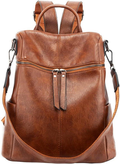 Rucksack Damen klein Anti diebstahl pu Leder Schultertasche Handtasche