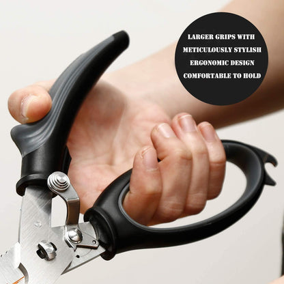 Küchenschere 25 cm Multifunktions-Geflügelschere mit Federbelastung