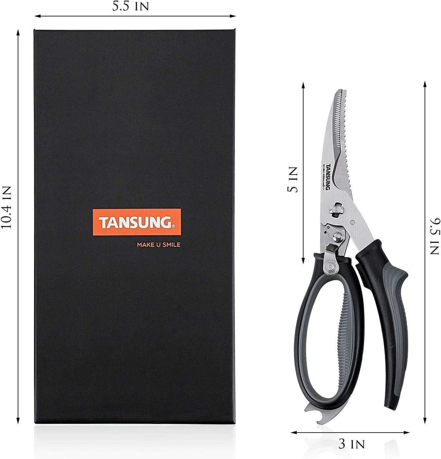 Küchenschere 25 cm Multifunktions-Geflügelschere mit Federbelastung