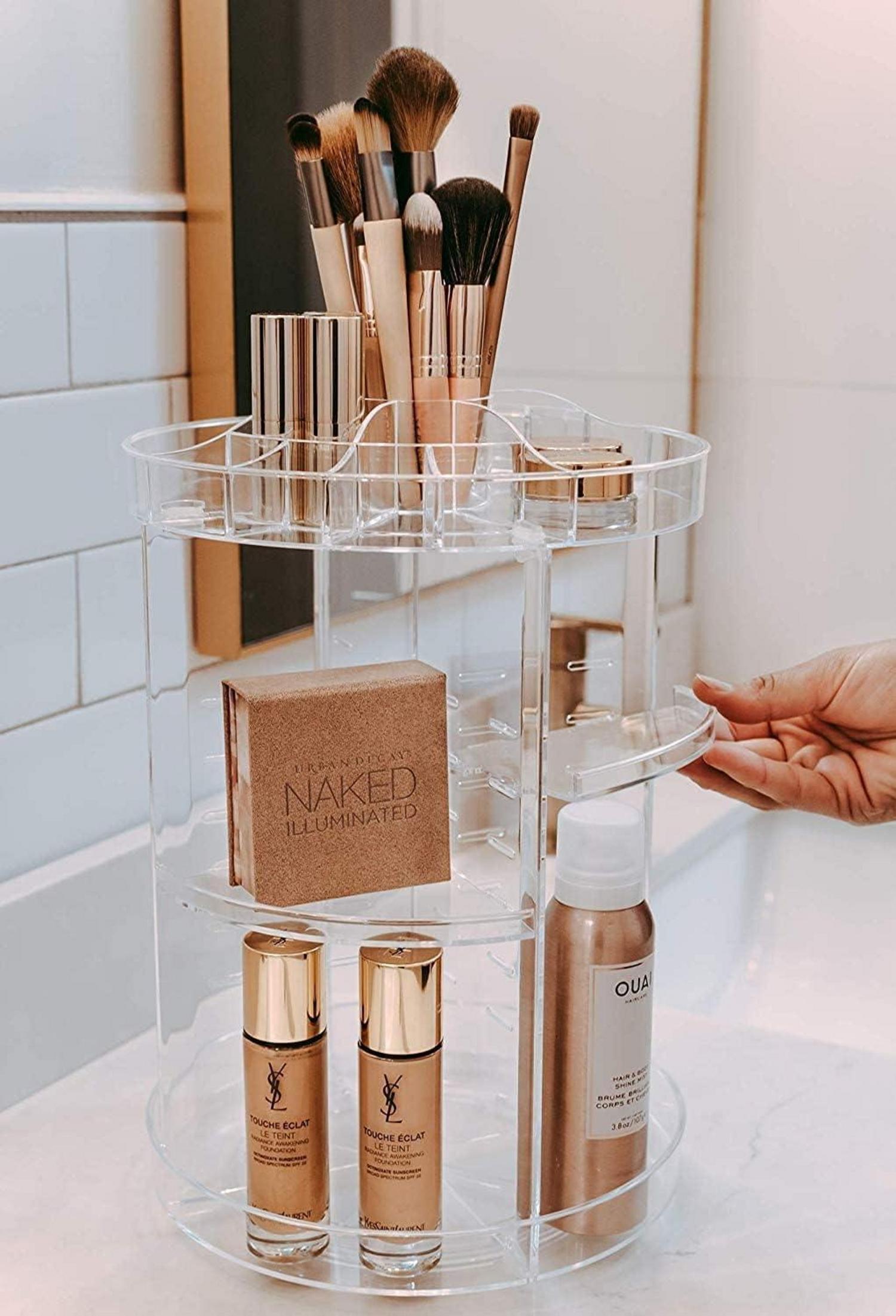 360° drehbarer Make-up Organizer für Kommode Badezimmer
