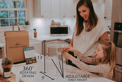 Drehbarer Make-up Organizer für Kommode & Schlafzimmer, transparent