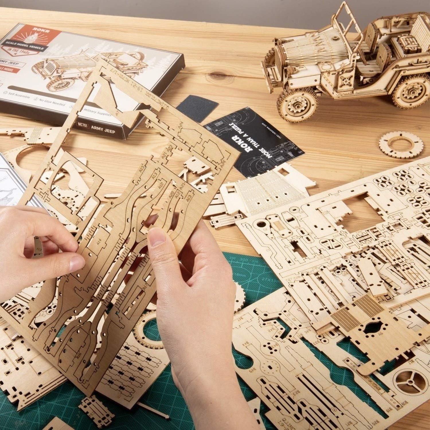 3D Holzpuzzle Express Dampflokomotive Modellbau Holzbausatz Weihnachten