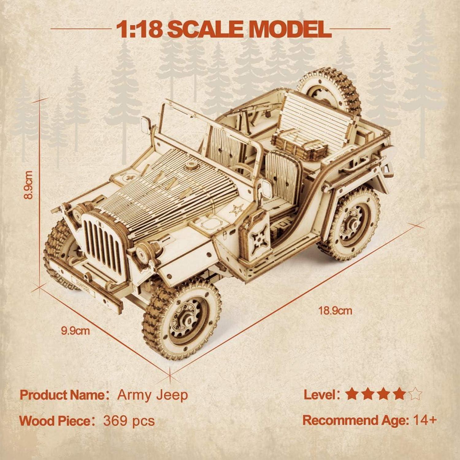 ROKR 3D Puzzle Dampflokomotive Holzbausatz Weihnachtsgeschenk