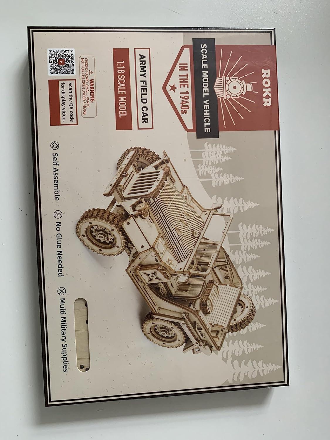 ROKR 3D Puzzle Dampflokomotive Holzpuzzle Modellbau Kit