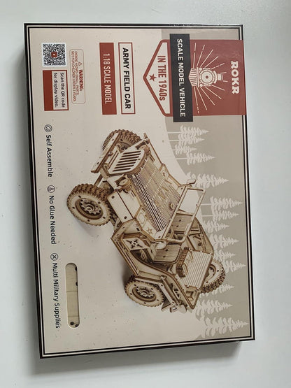 ROKR 3D Puzzle Dampflokomotive Holzpuzzle Modellbau Kit