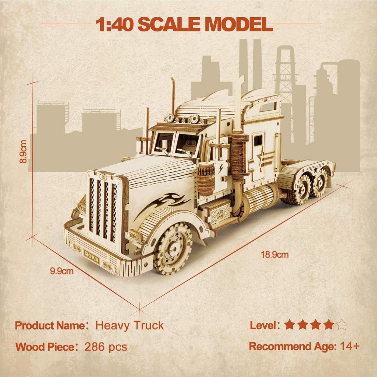 3D Holzpuzzle Lastwagen Modellbau Weihnachten Geburtstagsgeschenk