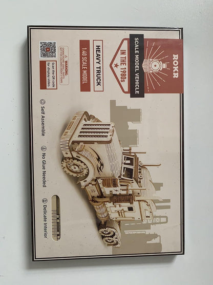ROKR 3D Puzzle Lastwagen Holzbausatz Weihnachten Geburtstagsgeschenk
