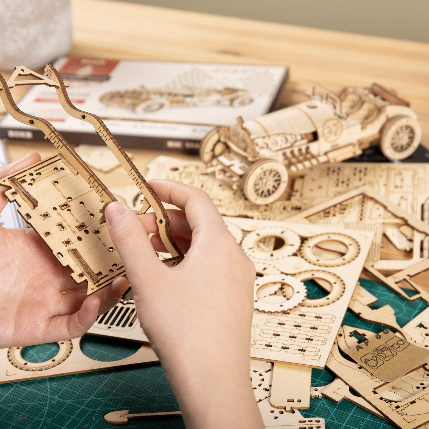3D Puzzle Holz Auto Modellbau Bausatz Weihnachten DIY Geschenk