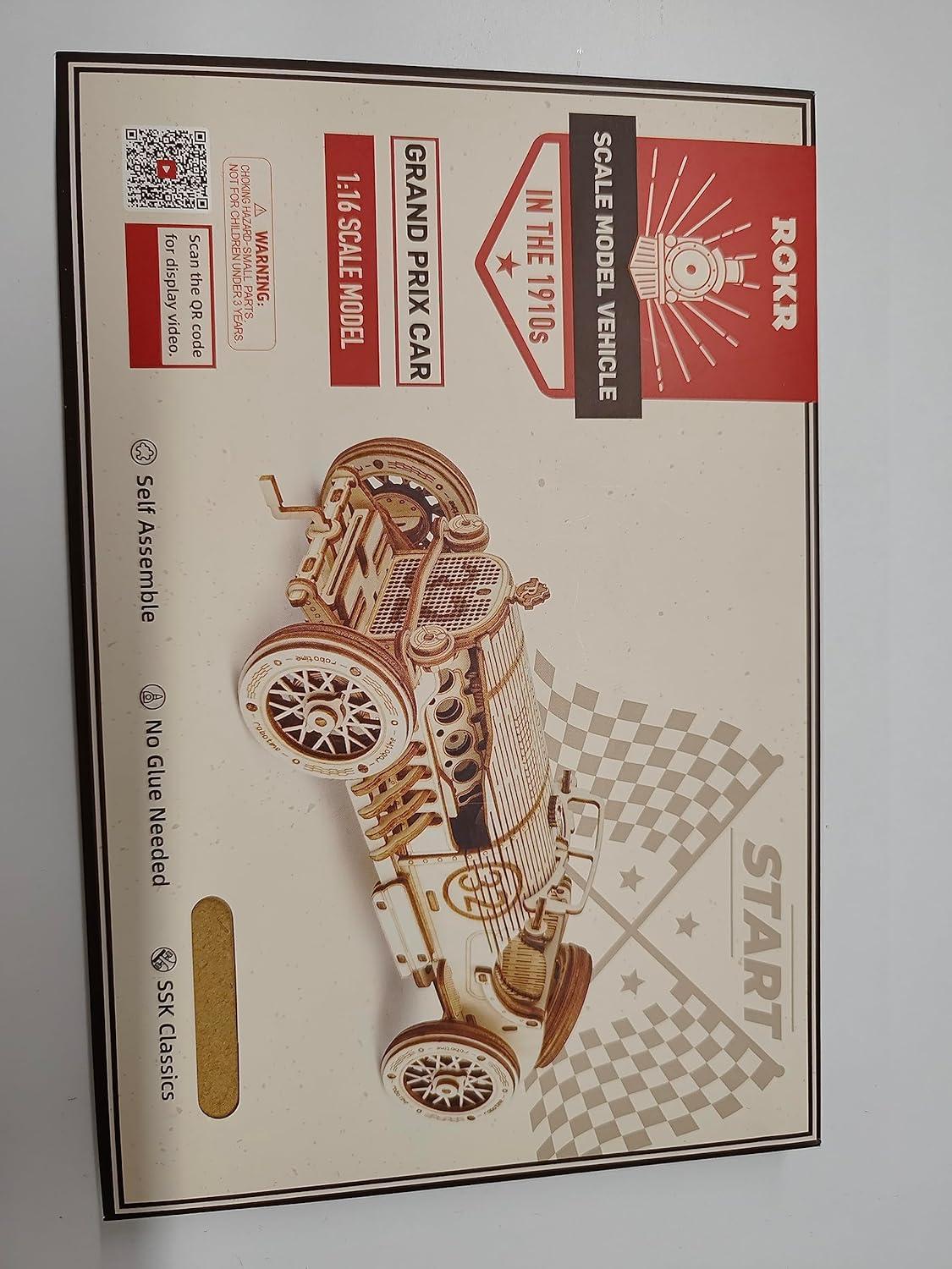 ROKR 3D Holzpuzzle Modellbau Car Holzbausatz für Jugendliche und Erwachsene