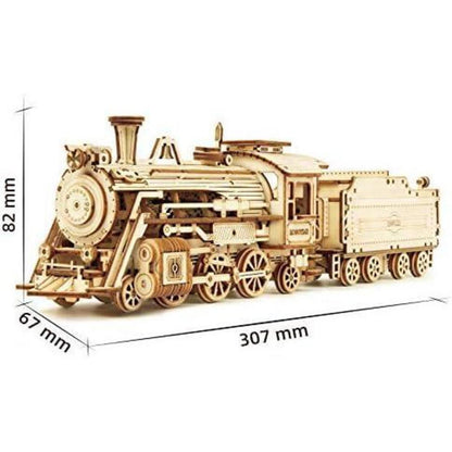 ROKR 3D Puzzle Dampflokomotive Holzbausatz Modellbau Kit