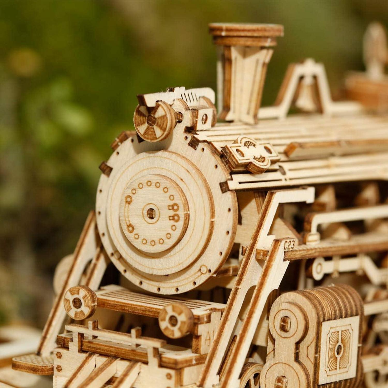 3D Puzzle Dampflokomotive Holz Modellbau Weihnachts Geschenk