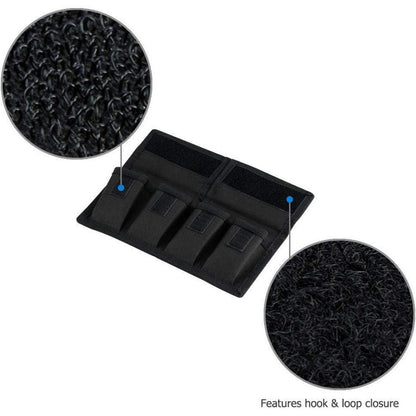 Speicherkarten- und Akkuhalter für Kameras, Schwarz