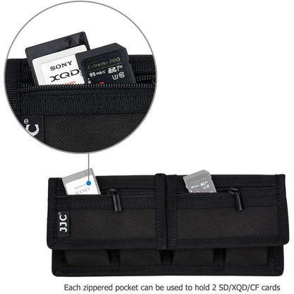Speicherkarten- und Akkuhalter für Kameras, Schwarz