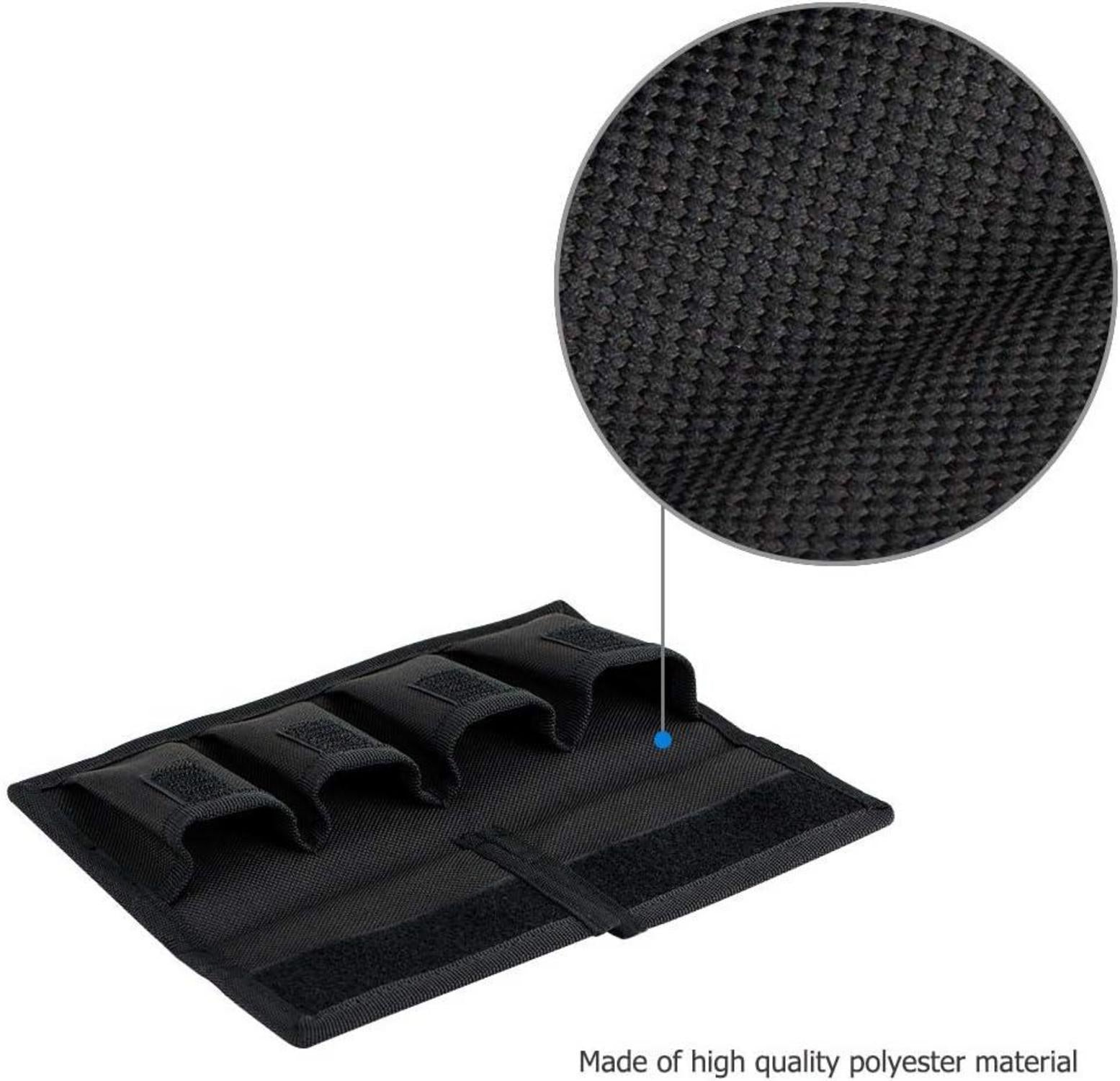Speicherkarten- und Akkuhalter für Kameras, Schwarz