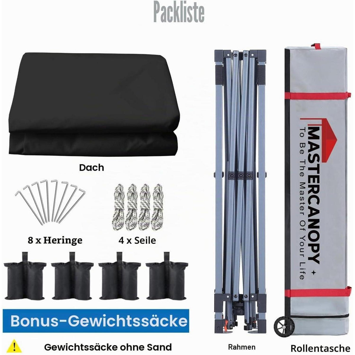 Pop-up Pavillon 2,5x2,5m – Schnellaufbau, Höhenverstellbar & Wasserabweisend