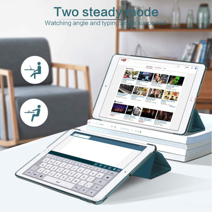 EasyAcc iPad 9.7 2018 Hülle Ultra Dünn Transluzent Matt Rückseite Standfunktion