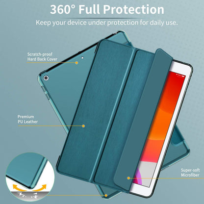 EasyAcc iPad 9.7 2018 Hülle Ultra Dünn Transluzent Matt Rückseite Standfunktion