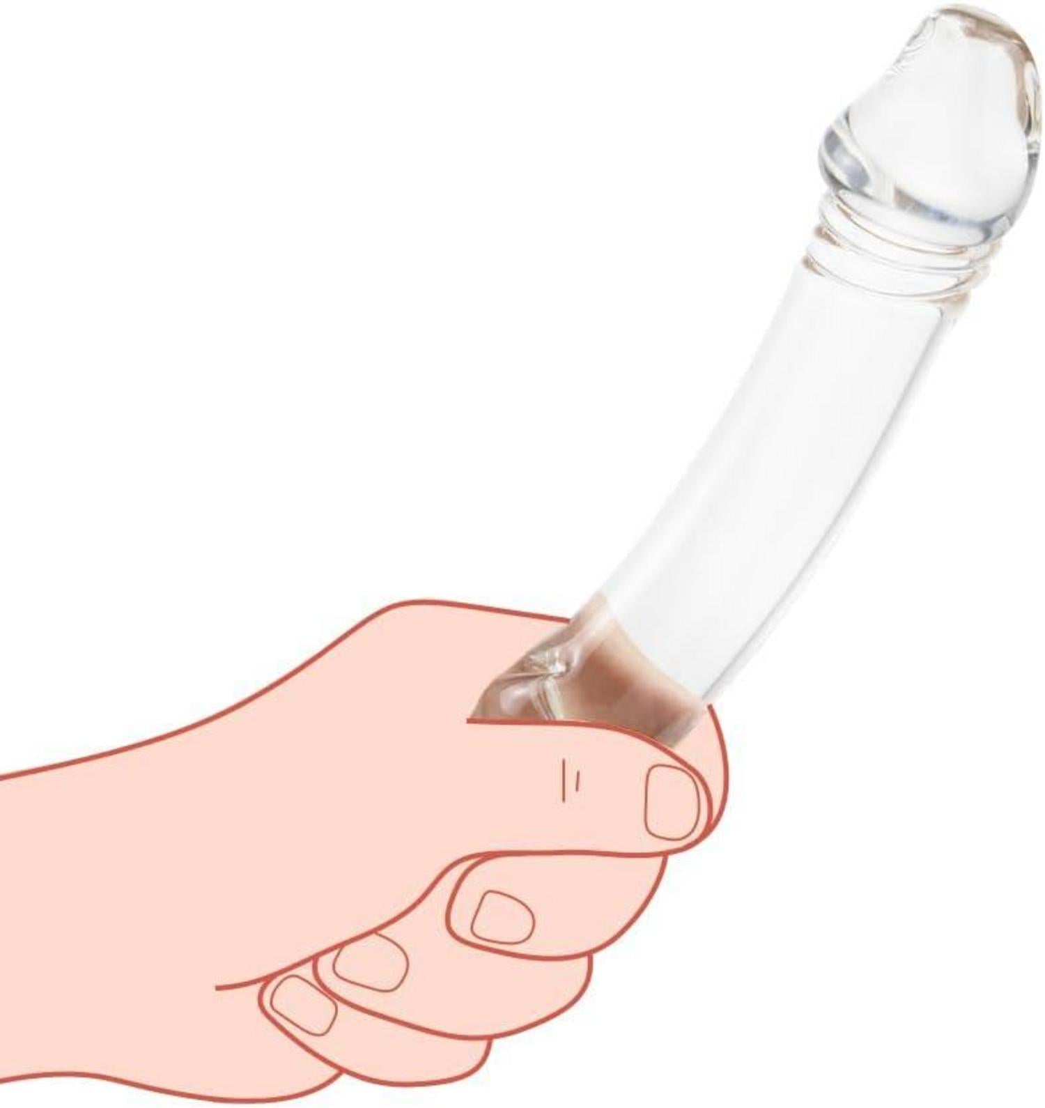Glas Doppeldildo Analdildo Kristall G-Punkt Stimulator Buttplug