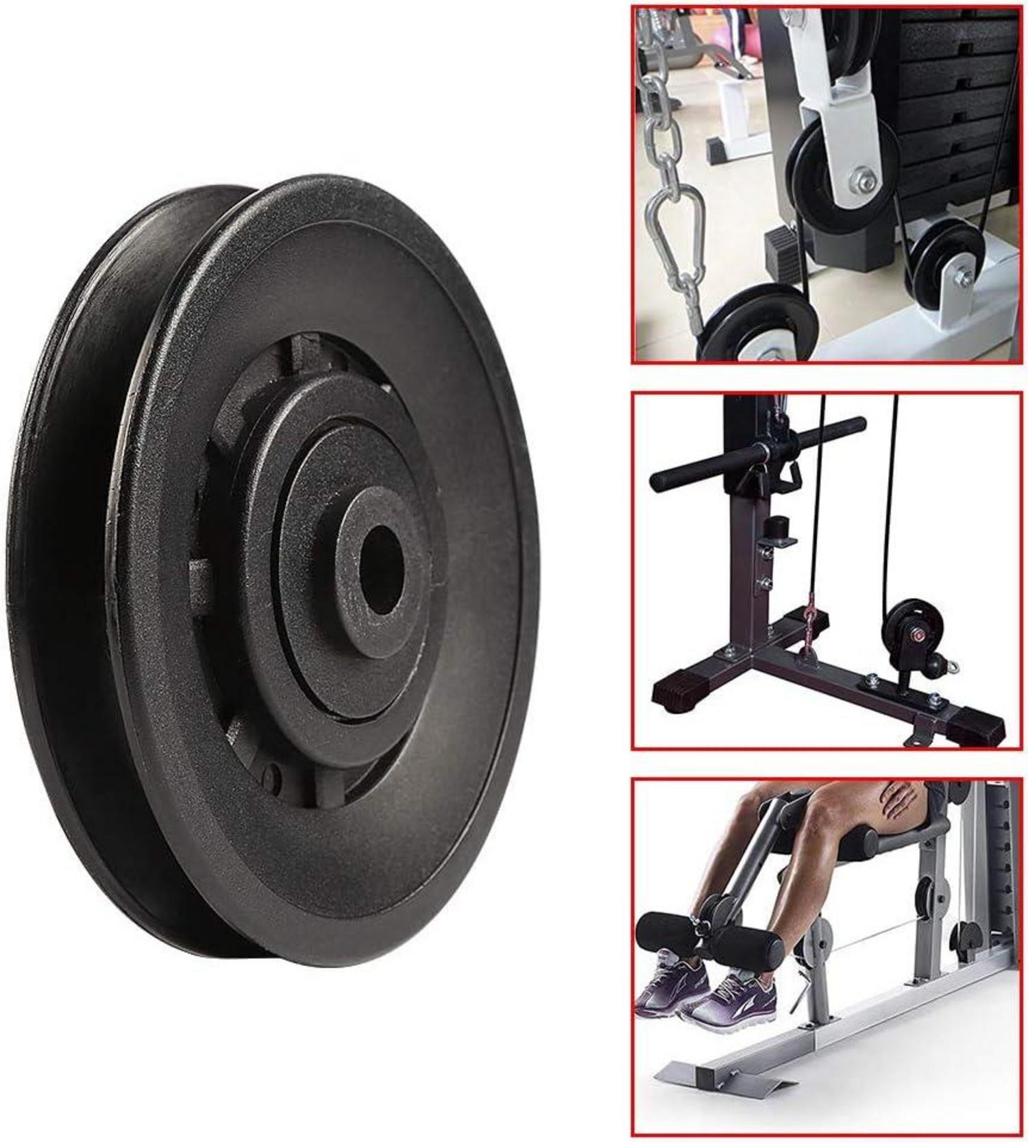 90mm Fitness Seilrolle Umlenkrolle mit Kugellager 6 Stück