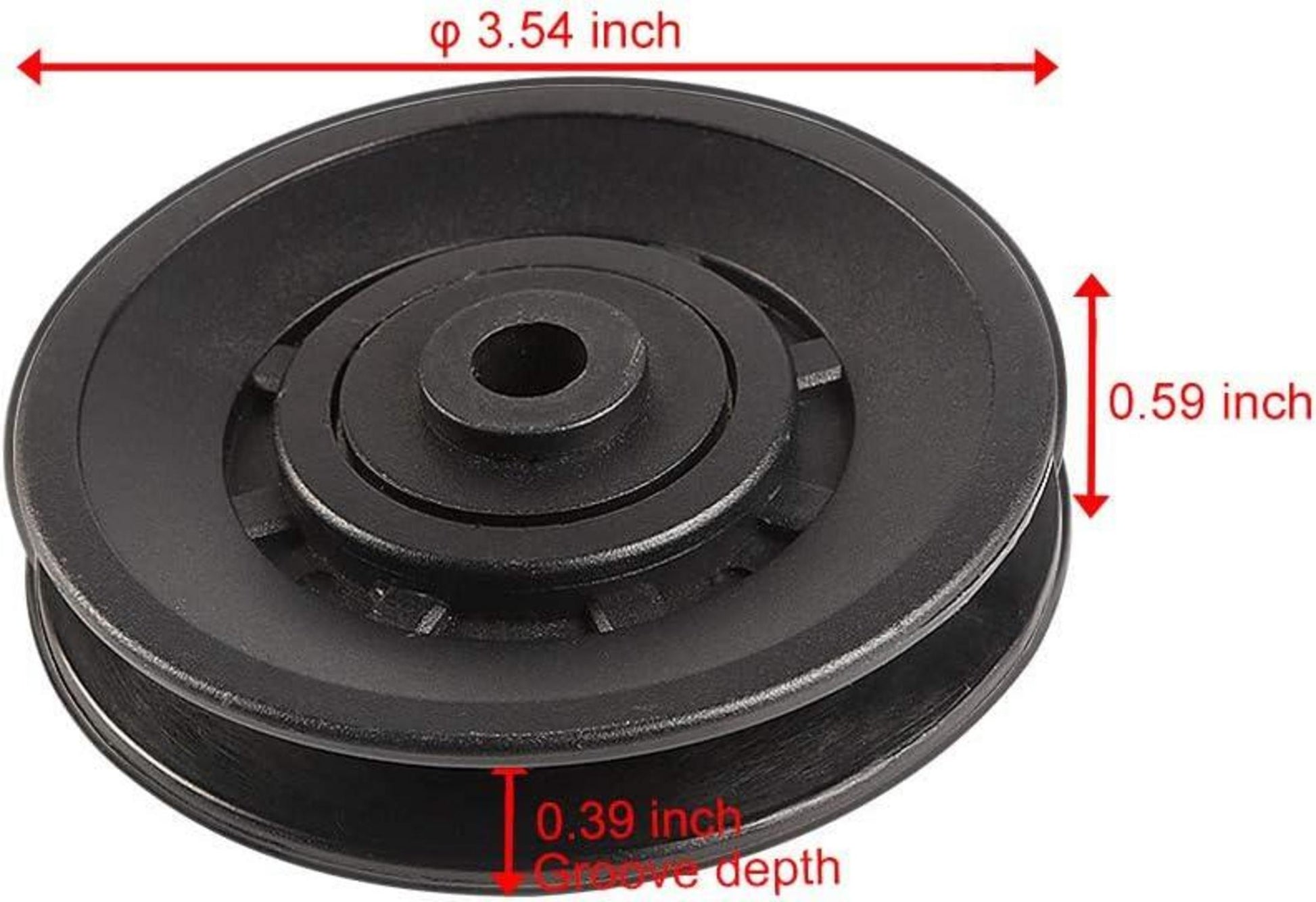 Topfinder Seilrolle 90mm Fitness Latzug Ersatzteil Umlenkrolle Kugellager 6er-Pack
