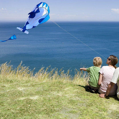 Lixada Kinder Drachen Riesiger Parafoil Riesenwal Drachen Beach Drachen 120x215cm
