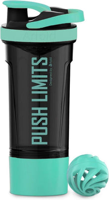 Motivationaler Sportmixer Eiweiß Shaker 720ml Spiralkugel BPA frei