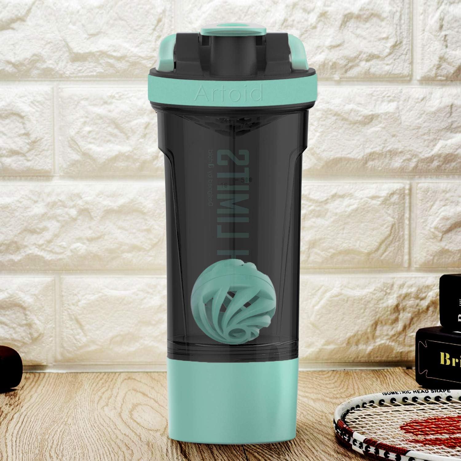 Motivationaler Sportmixer 720ml Shaker + Spiralkugel
